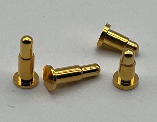 Conector de Pogo Pin de latão 1A Corrente nominal de precisão Machinada através de Pogo Pins de buraco