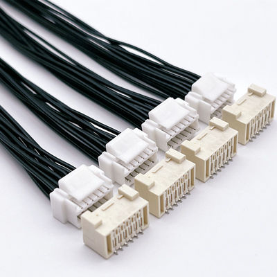 OEM ODM Wire Harness Assembly 1.5mm Pitch 12 Pin Conector de conector masculino feminino