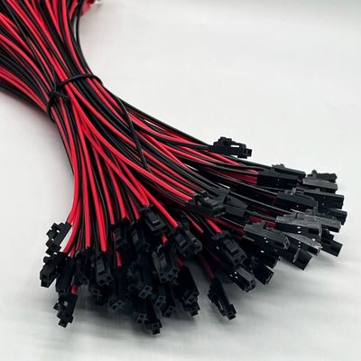 Molex 2.54mm 2P Conector feminino para M4 Terminal redondo com cabo de fio UL1007 22AWG cabo