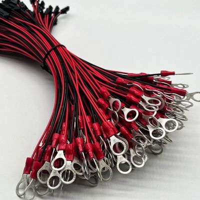 Molex 2.54mm 2P Conector feminino para M4 Terminal redondo com cabo de fio UL1007 22AWG cabo