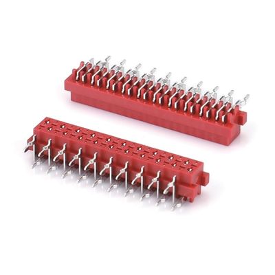 1.27mm Red IDC Socket Micro Match IDC 4/6/8/10/12/16/20/24 pin SMT Conector Feminino