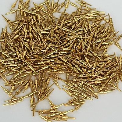 Pin de contato CNC em latão, encaixe em latão, plugue em latão, pin eléctrico, pin redondo, 10,0 mm