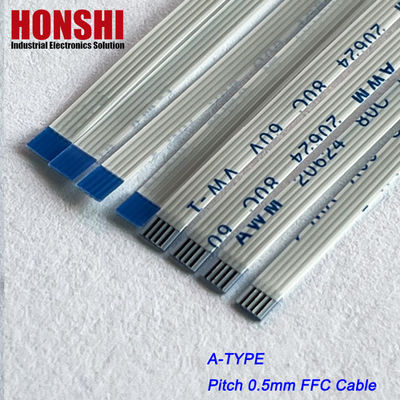 FFC Cabo plano personalizado AWM 20624 80C 60V VW-1 4 6 8 12 15 22 32 40 68 pinos Cabo FFC FPC