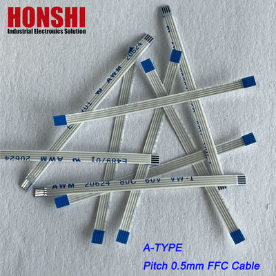 FFC Cabo plano personalizado AWM 20624 80C 60V VW-1 4 6 8 12 15 22 32 40 68 pinos Cabo FFC FPC