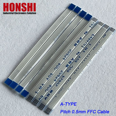 Arnês de fiação de cabo flexível plano 0,5 mm Pitch 4P-68P Reverso 60/100/150/200MM FFC Cable