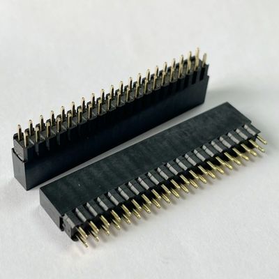 2.54mm Pitch Dual Row H8.5mm Board To Board Connector Conector de cabeçalho de alfinete feminino