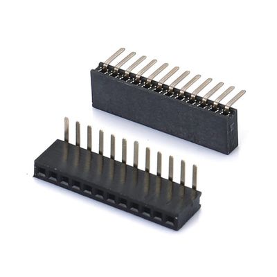 1.0 Conector de cabeçalho feminino de dupla linha PA6T Direito preto 2pin-100pin Board To Board