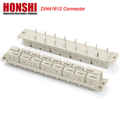 5.08mm DIN 41612 Conector 2 linhas 15P Fêmea Tipo de alimentação PCB Vertical Fêmea 7+8 P 15Pin