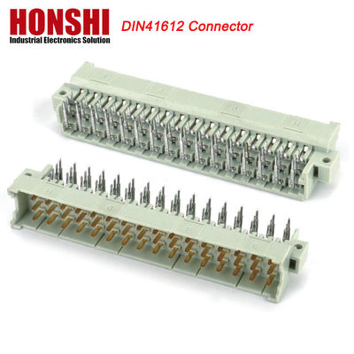 5.08mm DIN 41612 Conector 2 linhas 15P Fêmea Tipo de alimentação PCB Vertical Fêmea 7+8 P 15Pin