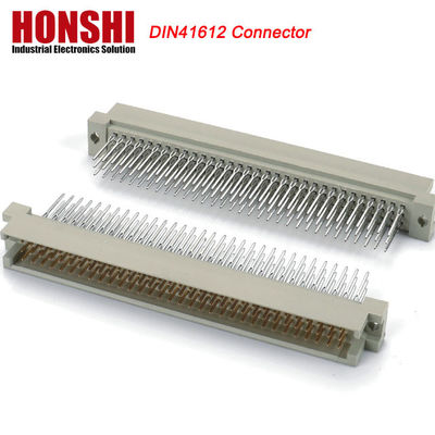 5.08mm DIN 41612 Conector 2 linhas 15P Fêmea Tipo de alimentação PCB Vertical Fêmea 7+8 P 15Pin