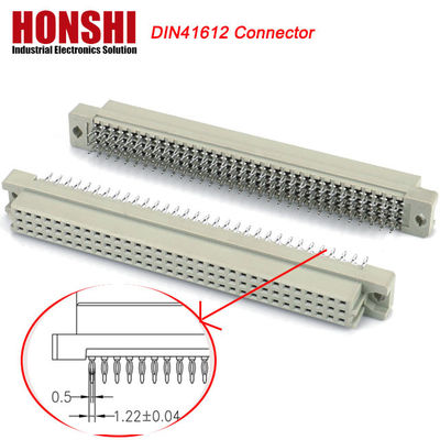 DIN 41612 Quatro filas em linha 128 pin DIN41612 conector PCB de latão Aplicação atual