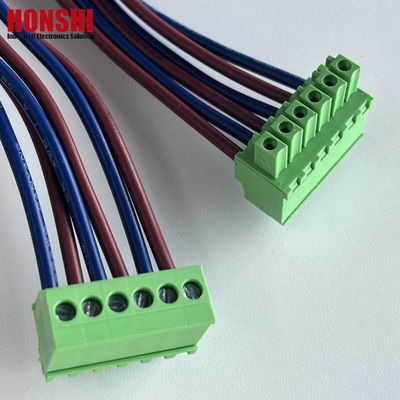 3.5mm Fêmea Plug-in Terminal Bloco de fios e cabos de montagem Fabricante cabos de arnês