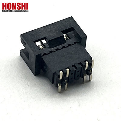 1,27 mm Pitch H5.7mm SMT Brass Gold Bated Box Header PCB Connector