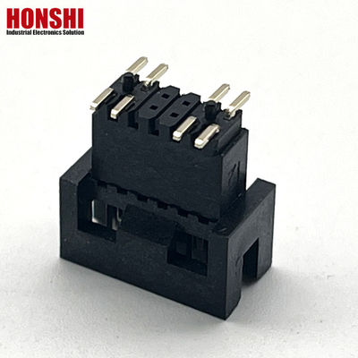 1,27 mm Pitch H5.7mm SMT Brass Gold Bated Box Header PCB Connector