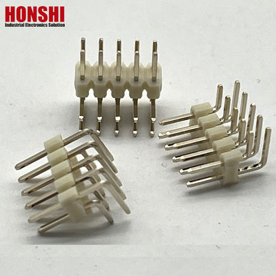 2.54mm Pin Header Dual Row 4 6 10 20 40P Conector de cabeçalho masculino PCB Pin Strip Opção branca