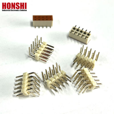 2.54mm Pin Header Dual Row 4 6 10 20 40P Conector de cabeçalho masculino PCB Pin Strip Opção branca