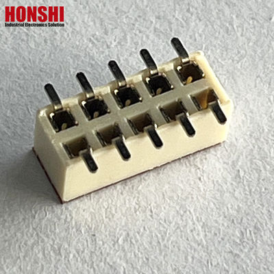 Conector de cabeçalho feminino Fila dupla Pitch branco 2,54mm H7.1 10p SMT Tipo PA6T placa de PCB