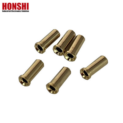 2.32mm Conector Circular Crimp Contactos Feminino Pin de Brass Pin Conector Revestido em Ouro