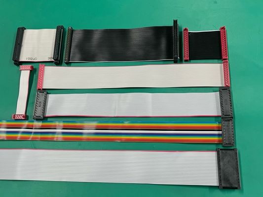 Ul 2561 28 Gauge 2.54 Pitch Dip Cable Assembly Idc 20 Pins Flat Ribbon Cable Wire Harness
