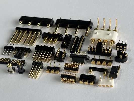 SMT SMD personalizado 2 4 5 6 8 10MM Pins Conector magnético Pogo carregado de mola C6801 Com mola SUS304
