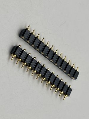 Conector de encaixe Pogo Pin SMT 4 pinos 10 pinos 12 pinos com contato carregado por mola, alta durabilidade e resistência à névoa salina
