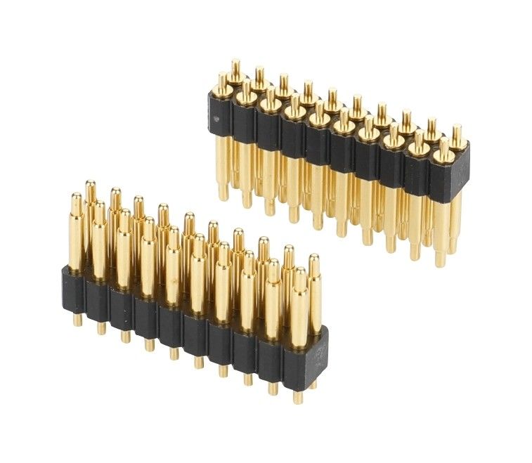 2.0mm Pitch H2.5mm Conector de Pogo Pin masculino para PCB Dual Row 20pin Direct Dip