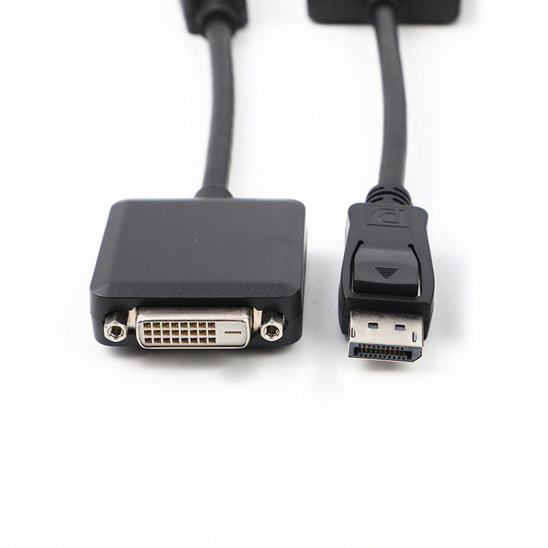 DP Homem Para DVI Fêmea Adaptador Cable 200mm Ouro Palted Para PC TV Conexão Eletrônica