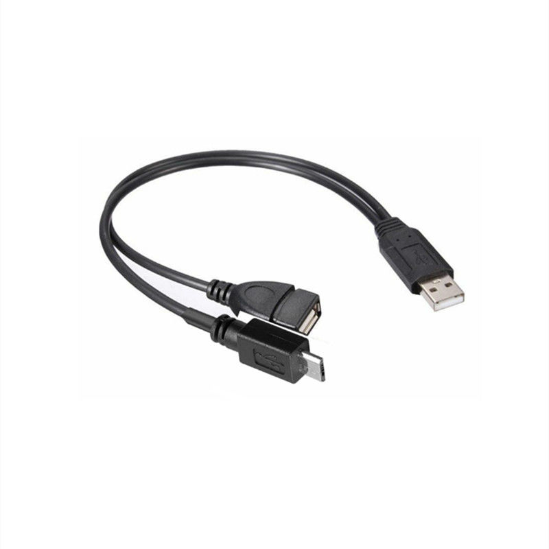 USB 2.0 Splitter A Homem para Mulher Micro B USB C Cable Revestido de Ouro Para Telefones Móveis