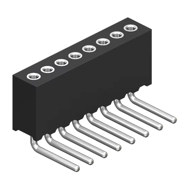 1.27mm Cabeça feminina H4.1 redonda linha única de ângulo direito Cabeça de alfinete feminina