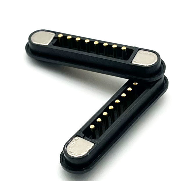 Conector magnético de 8 pinos macho Fêmea Conector Pogo Pin para placa de PCB
