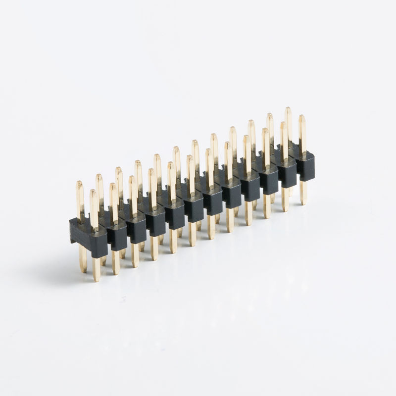 Conector de placa para placa de linha dupla 2.54mm Pitch 2 pin 20 pin 80 pin PCB recto