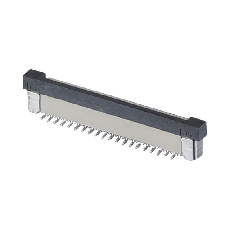 4 - 60 pines FPC Conector de cabo 0,5 / 1,0 mm Pitch SMT ZIF DIP Tipo Top Bottom PA9T Plástico