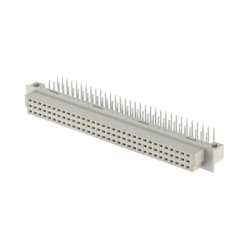 2.54mm DIN 41612 Conector 64 Pin Ângulo Direito Pins Femininos Através do Ouro 3 Linha Conector