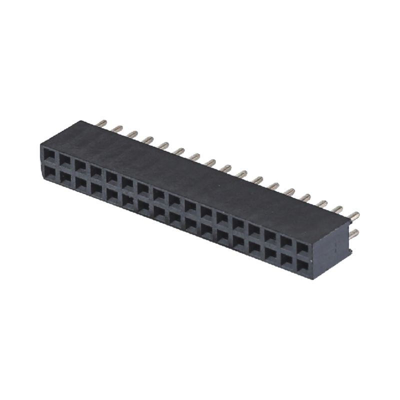 2.0mm H4.3mm DIP Header Female Directo 2x2 2x40pin Conector de cabeçalho feminino