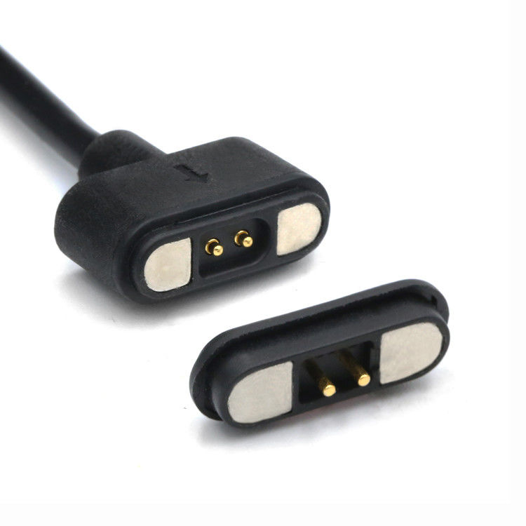 IP67 PCB à prova d'água Conector de pin de Pogo Feminino Cabo magnético com revestimento de flash de ouro e resistência a contatos máxima de 50 mohm