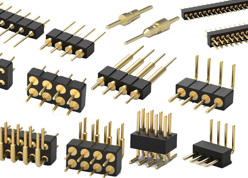 1.27mm 2.0mm 2.54mm cabeçalho de alfinete redondo conector de PCB cabeçalho de alfinete mecanizado tipo SMT