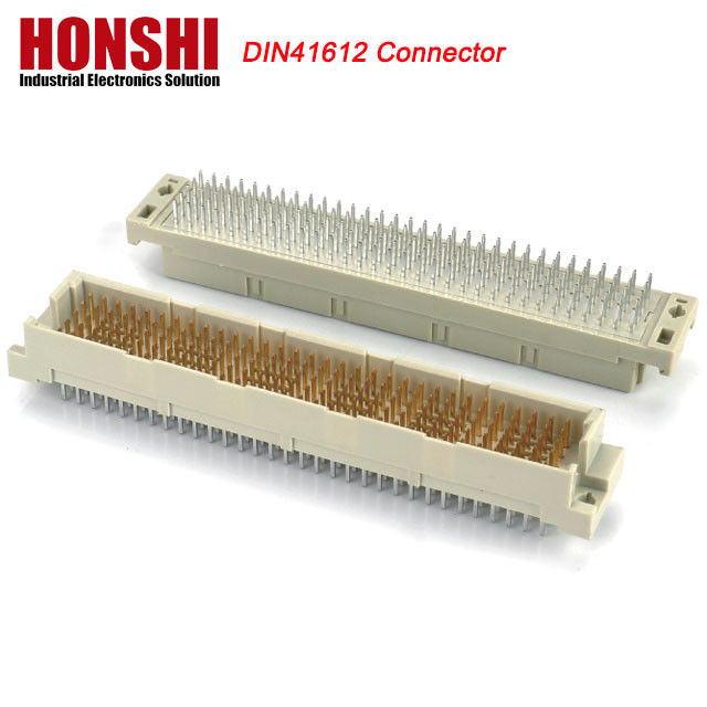 DIN 41612 Quatro filas em linha 128 pin DIN41612 conector PCB de latão Aplicação atual