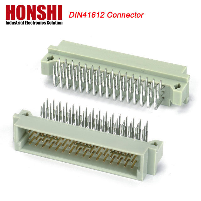 Euro Din 41612 Conector 3 linhas Plug Header macho Conectores Eurocard 48 pin ângulo direito