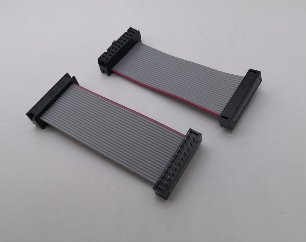 Ul 2561 28 Gauge 2.54 Pitch Dip Cable Assembly Idc 20 Pins Flat Ribbon Cable Wire Harness