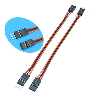24AWG 3 Pin Dupont Electronic Wire Harness Feminino e Masculino Com Conector de 2,54mm