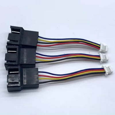 Customizado JST SM2.5 4 pin para JST SH1.0 4 pin arnês de arame com condutor revestido de estanho