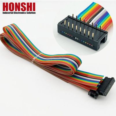 DIP 2.54x7.62mm cabo plano fio elétrico para a placa conector arnês de fio plano