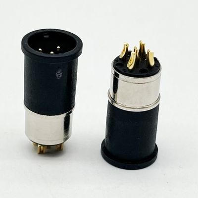 M12 5 pin Fêmea e macho painel montado Multi Pin conectores de cabo circular à prova d'água