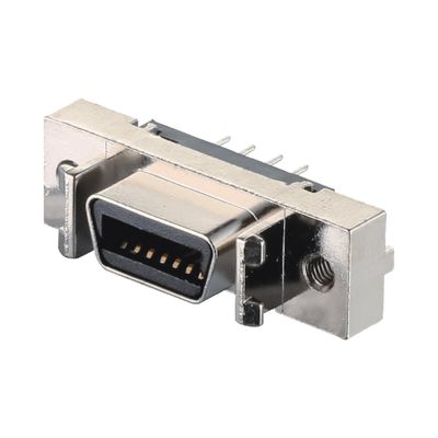 HPCN Conector de fio para placa MDR SCSI Pitch 1.27mm 14 Pin Conector masculino feminino