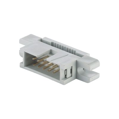 Revestimento de estanho de ouro 2.54mm Cabeça de caixa PBT Brass 6P - 64P IDC Board To Wire Connector