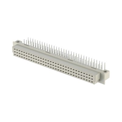 2.54mm DIN 41612 Conector 64 Pin Ângulo Direito Pins Femininos Através do Ouro 3 Linha Conector