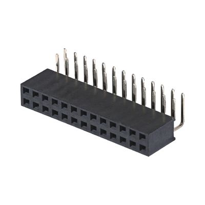 2.0mm H4.3 4.6mm Conector de cabeçalho de alfinete feminino ângulo direito 90 graus 2x2 2x40pin