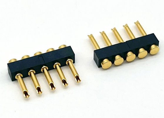 2.54mm Pitch Pogo Pin Connector Solder Tipo Pogo Pin Feminino 1x05P