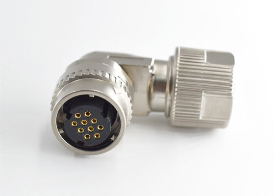 Conector de fio de solda de ângulo direito conector de fio circular 10 pin para cabo de freio de servo
