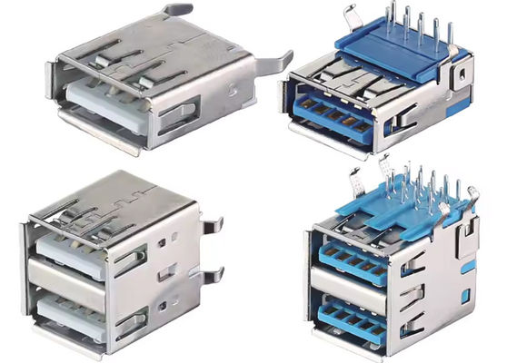 USB 2.0 / 3.0 Jack Tipo A Conector de conector masculino de latão / fósforo